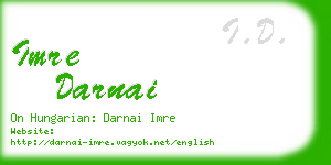 imre darnai business card